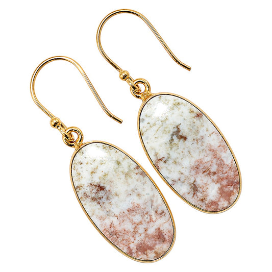 Red Moss Agate Earrings EM-1001 TE01183