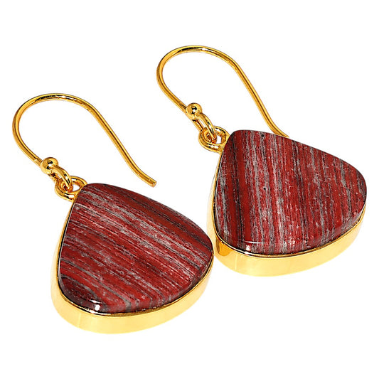 Snake Skin Jasper Earrings EM-1001 TE01186