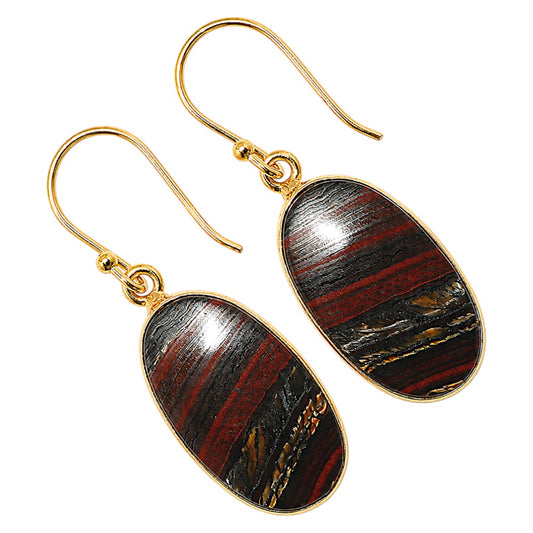 Iron Tiger Eye Earrings EM-1001 TE01191