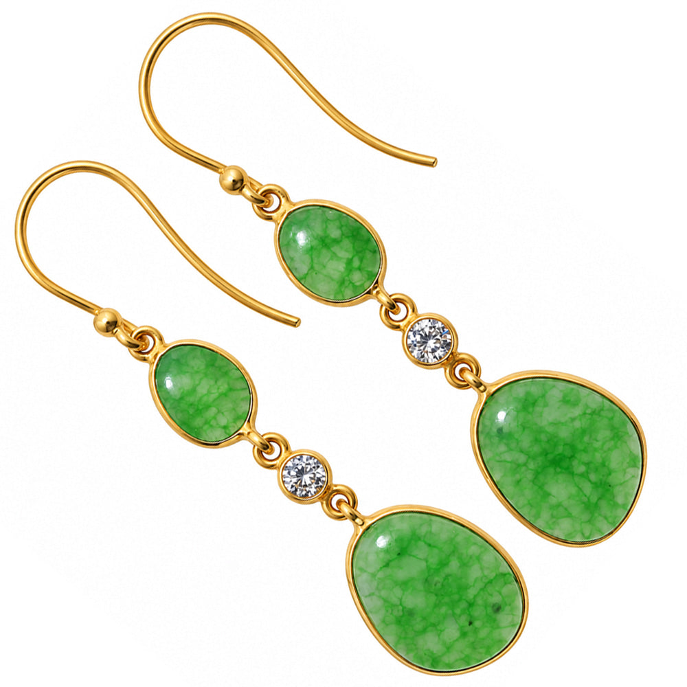 Dragon Vein Agate Earrings EM-1007 TE01224