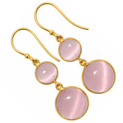 Pink Selenite Earrings EM-1002 TE01232