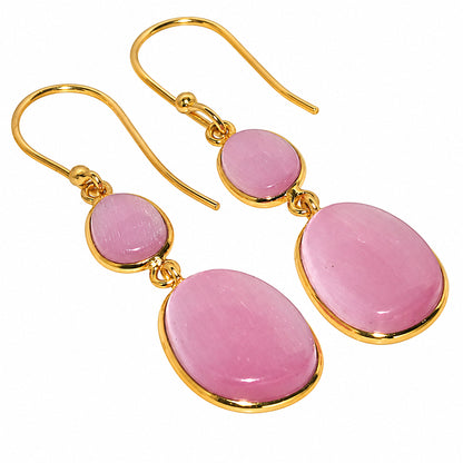 Pink Selenite Earrings EM-1002 TE01233