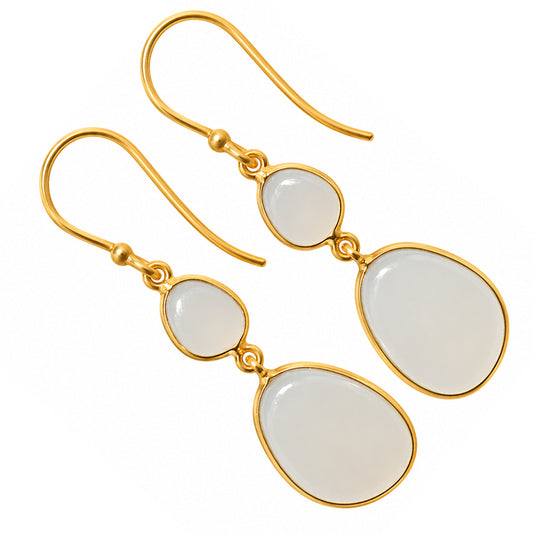 Milky Chalcedony Earrings EM-1002 TE01234