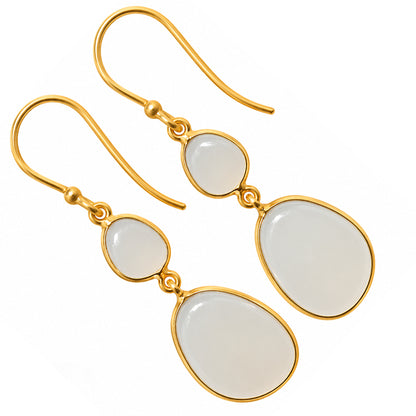 Milky Chalcedony Earrings EM-1002 TE01235