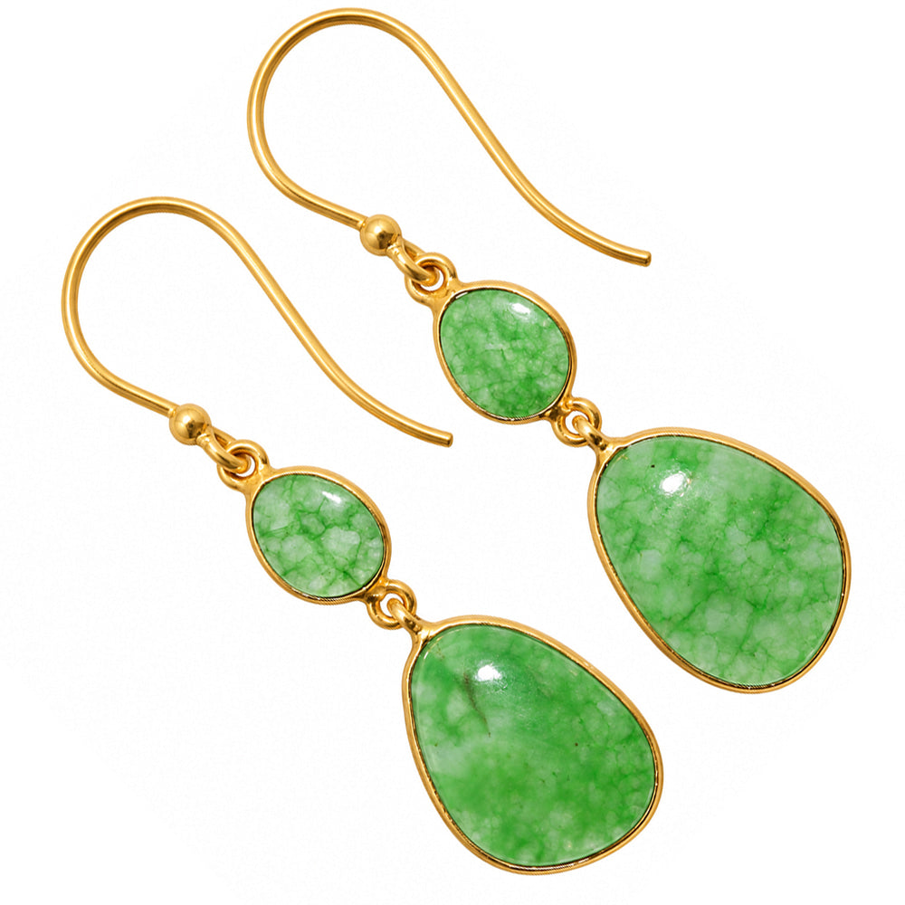 Dragon Vein Agate Earrings EM-1002 TE01238