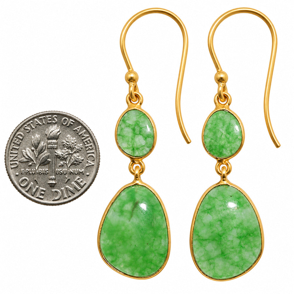Dragon Vein Agate Earrings EM-1002 TE01238