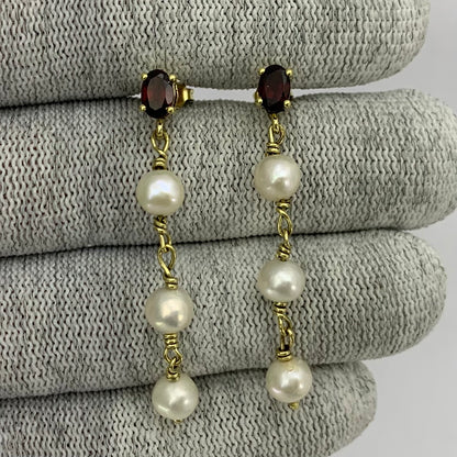 Minimal Pear Drop Gemstone Earrings 18K Gold Plated – Handmade TGE1013 EM-1270