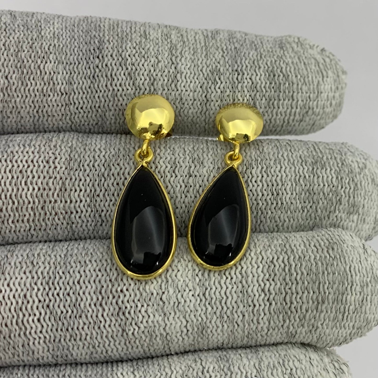 Elegant Teardrop Colorful Gemstone Earrings in 18K Gold Plated TGE1019 EM-1086