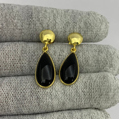 Elegant Teardrop Colorful Gemstone Earrings in 18K Gold Plated TGE1019 EM-1086