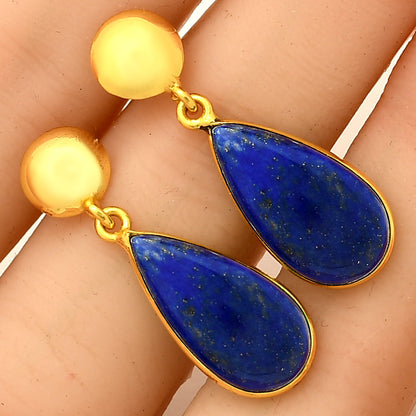 Elegant Teardrop Colorful Gemstone Earrings in 18K Gold Plated TGE1019 EM-1086