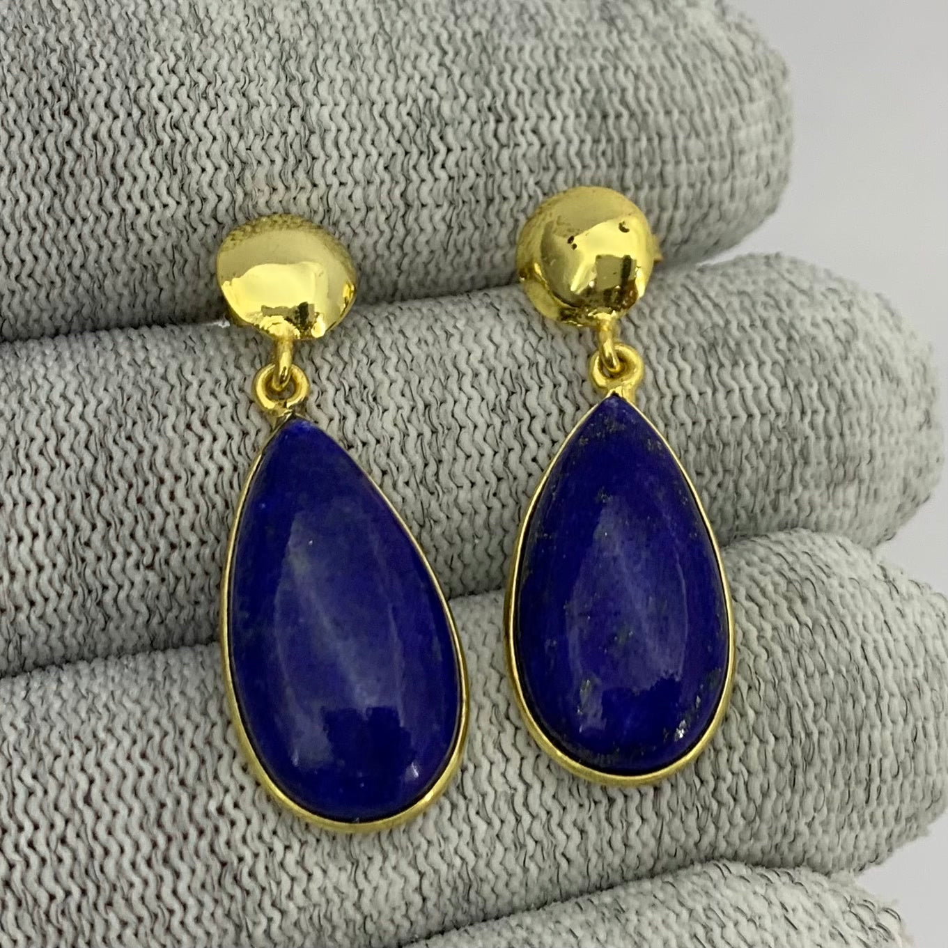 Elegant Teardrop Colorful Gemstone Earrings in 18K Gold Plated TGE1019 EM-1086