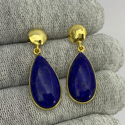 Elegant Teardrop Colorful Gemstone Earrings in 18K Gold Plated TGE1019 EM-1086