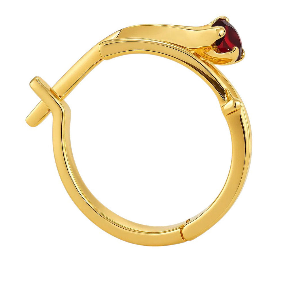 18K Gold Over Brass Round Cut Gemstones Earrings Jewelry EM-1286 TGE1032