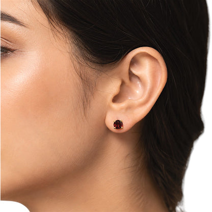 Gold Plated Multicolor Round Gemstone Daily Wear Stud Earrings for Women TGE1053