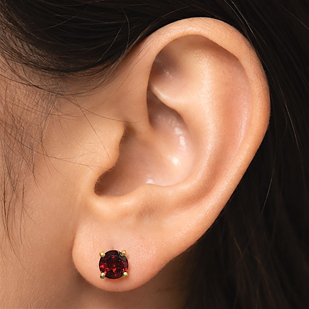Gold Plated Multicolor Round Gemstone Daily Wear Stud Earrings for Women TGE1053