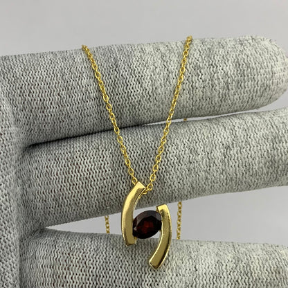 18K Gold Plated Colorful Birthstone Curved Bar Necklace for Women TGN1009 NM-1037