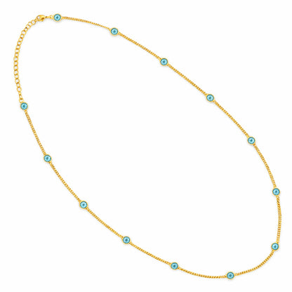Elegant Stone 18K Gold Plated Chain Necklace for Daily & Party Wear TGN1019