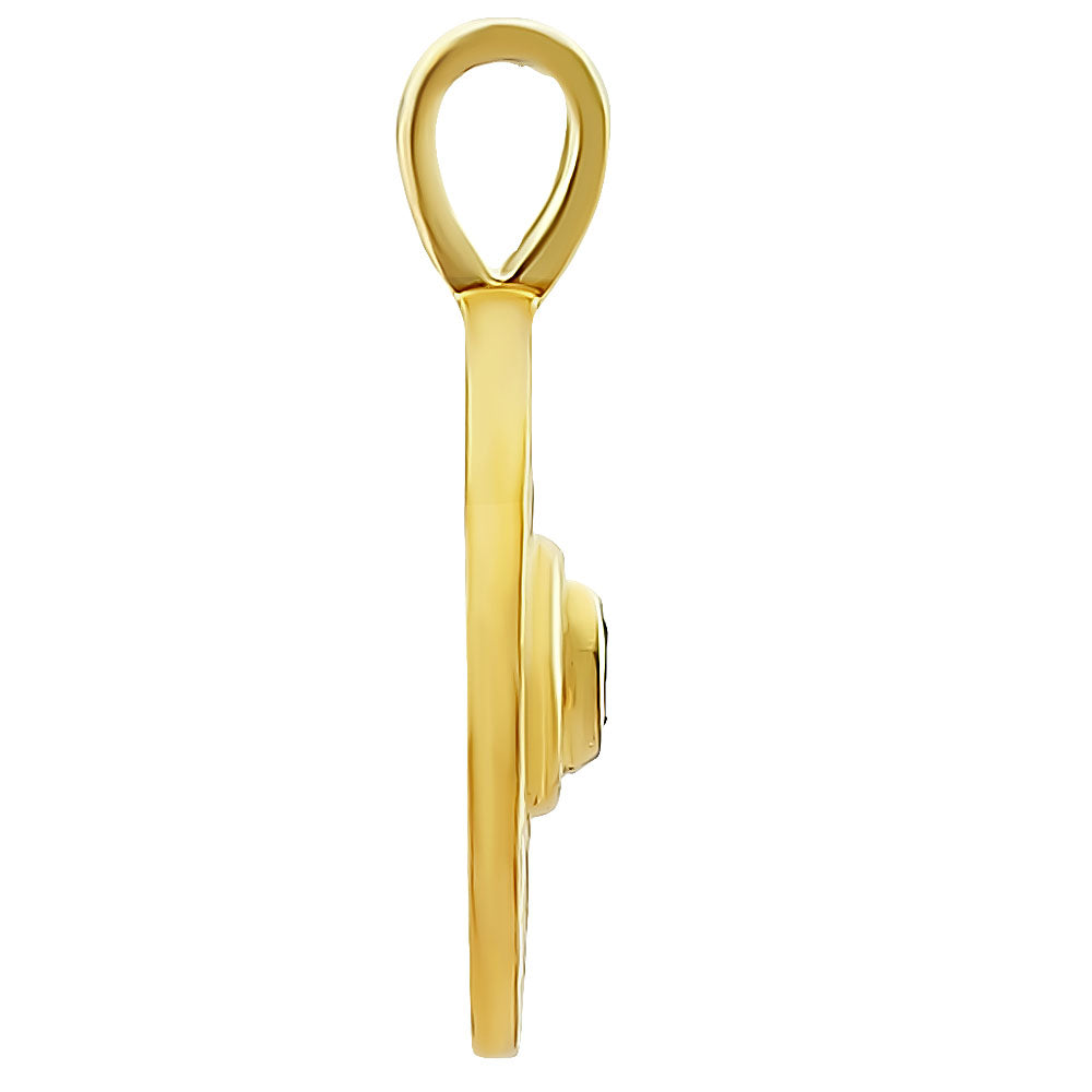 18K Gold Plated Evil Eye Birthstone Pendant Necklace Charm Jewelry TGP1008 PM-1745