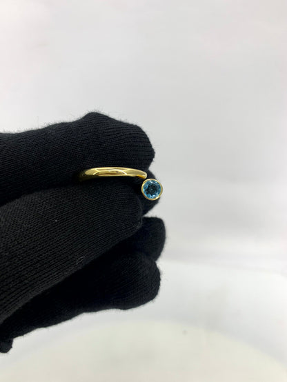 18K Gold Plated Wrap Round Gemstone Ring – Modern Open Band Design TGR1042 RM-1248
