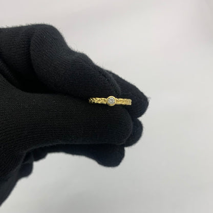 18K Gold Plated Braided Gemstone Ring – Dainty Boho Stackable Band TGR1056 RM-1063