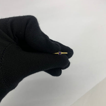 Minimalist Gold Round Birthstone Ring – Dainty Stackable Fashion Jewelry TGR1065 RM-1787