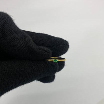 Minimalist Gold Round Birthstone Ring – Dainty Stackable Fashion Jewelry TGR1065 RM-1787