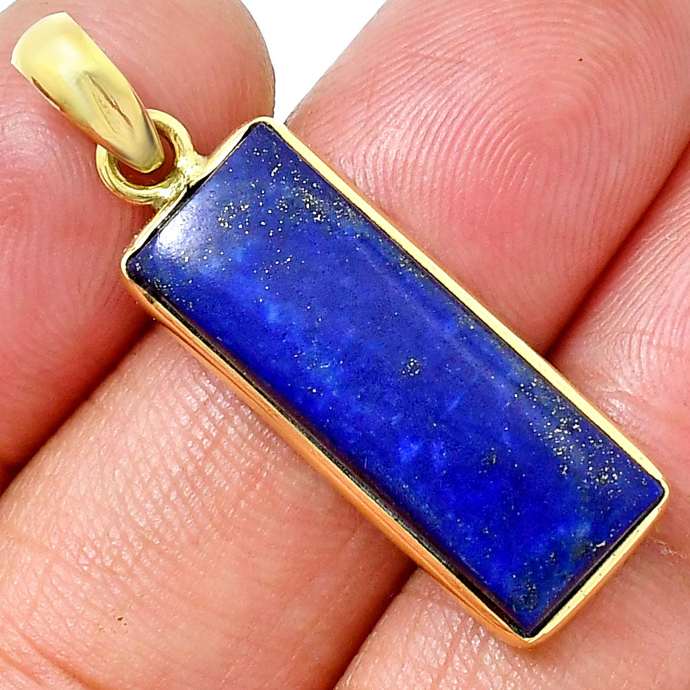 18K Gold Plated Rectangle Gemstone Pendant & Earrings Jewelry Set TGT1002 TM-1001