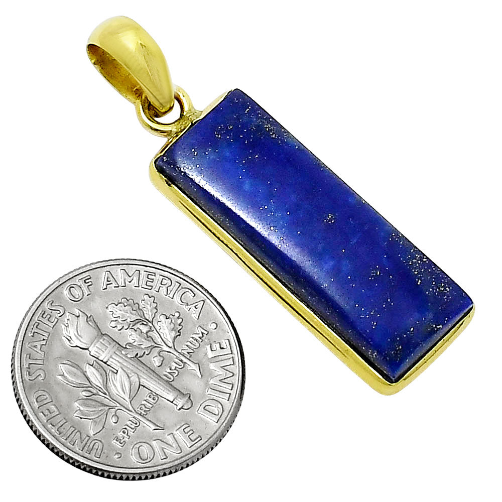 18K Gold Plated Rectangle Gemstone Pendant & Earrings Jewelry Set TGT1002 TM-1001