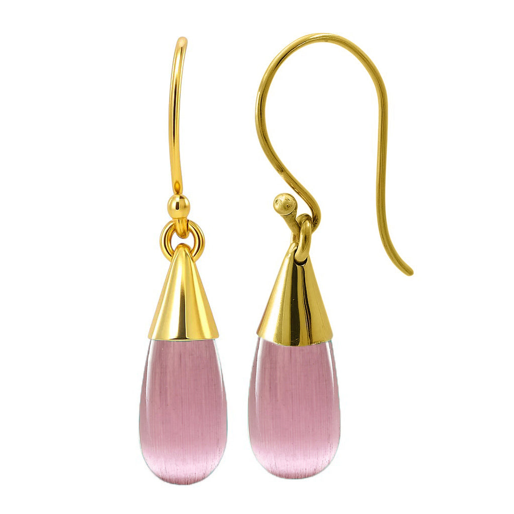 Elegant 18K Gold Plated Teardrop Pendant & Earrings Jewelry Set TGT1004 TM-1024