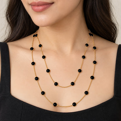 Black Onyx Necklace BM-1049 TN01001