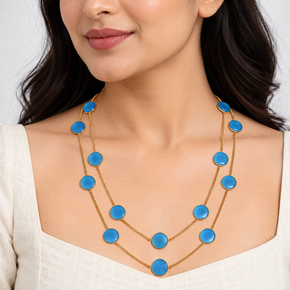 Blue Quartz Necklace BM-1049 TN01004