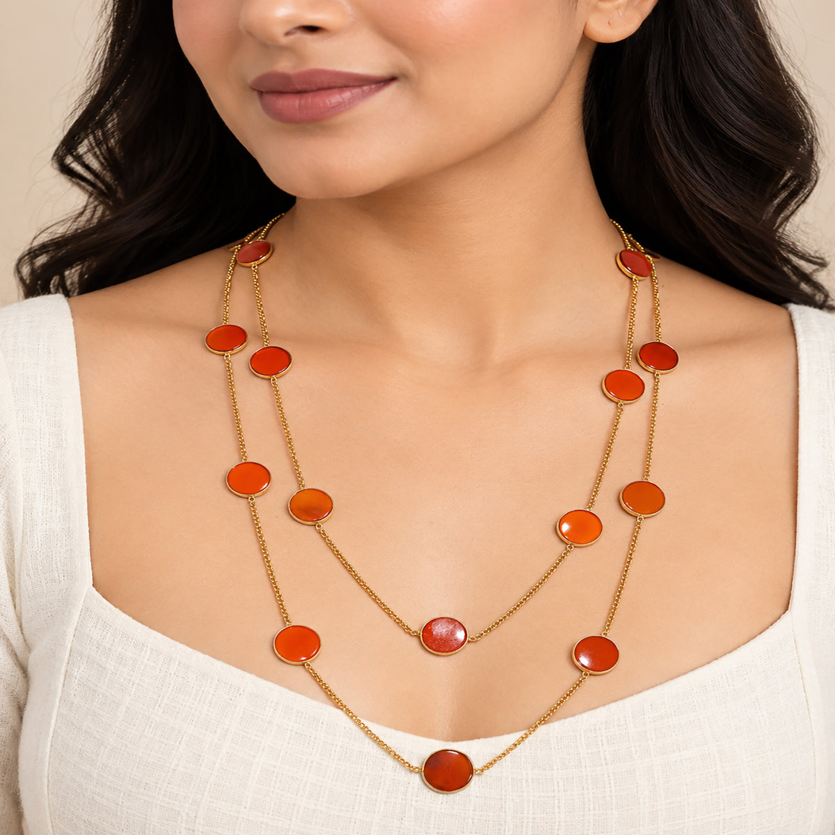Carnelian Necklace BM-1049 TN01005