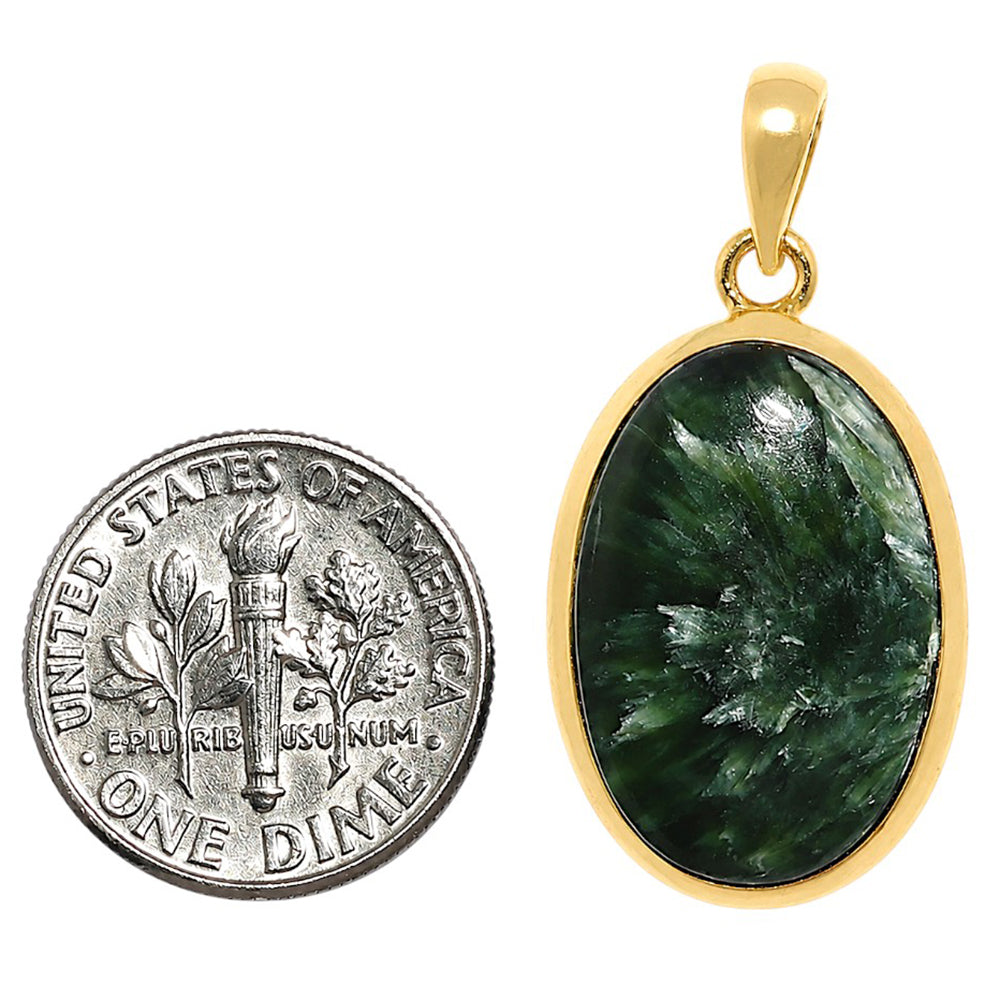 Russian Seraphinite Pendant PM-1002 TP01028