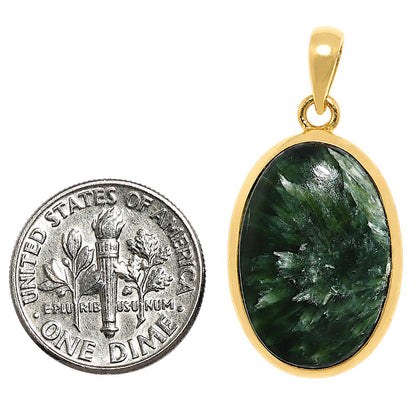 Russian Seraphinite Pendant PM-1002 TP01028