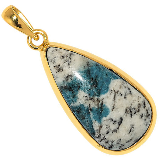 K2 Blue - Azurite In Quartz Pendant PM-1002 TP01032
