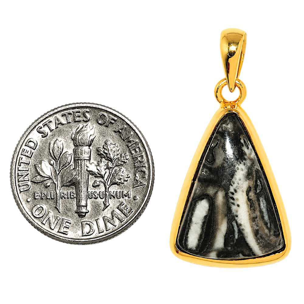Mexican Cabbing Fossil Pendant PM-1002 TP01038