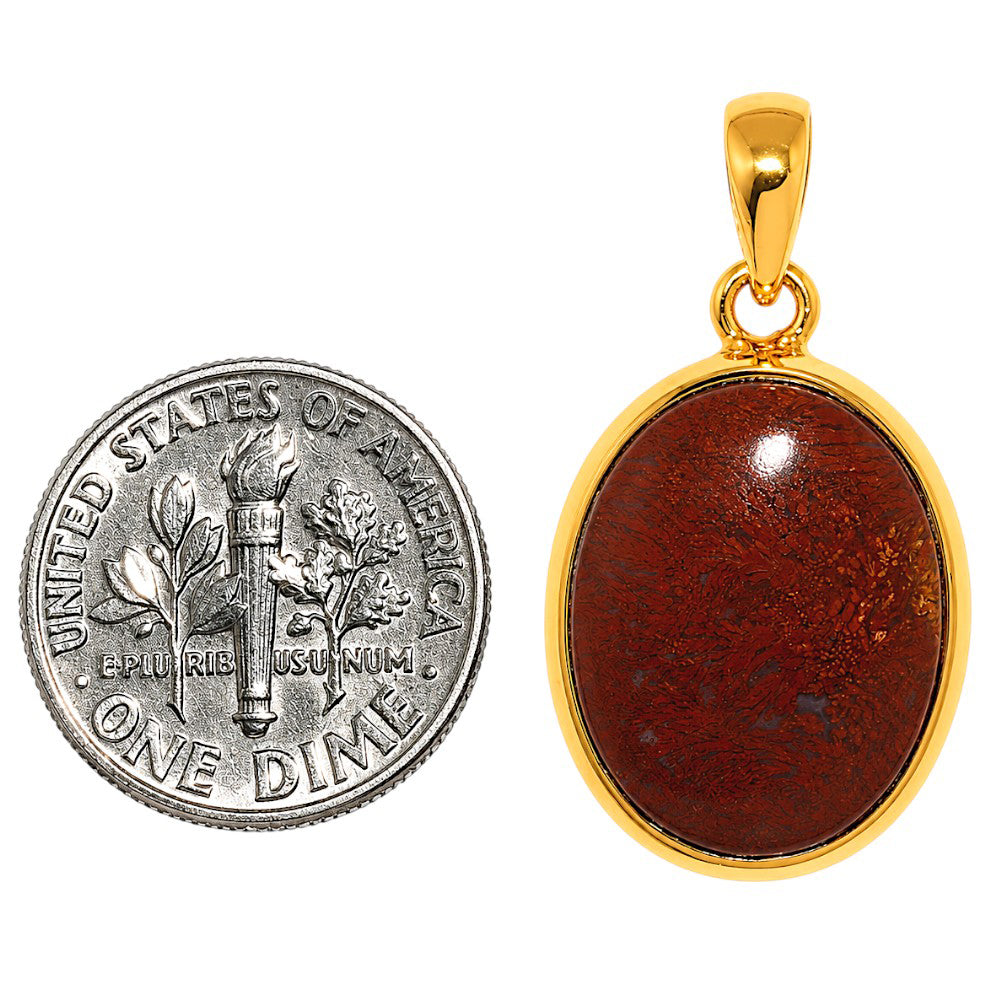 Red Moss Agate Pendant PM-1002 TP01044