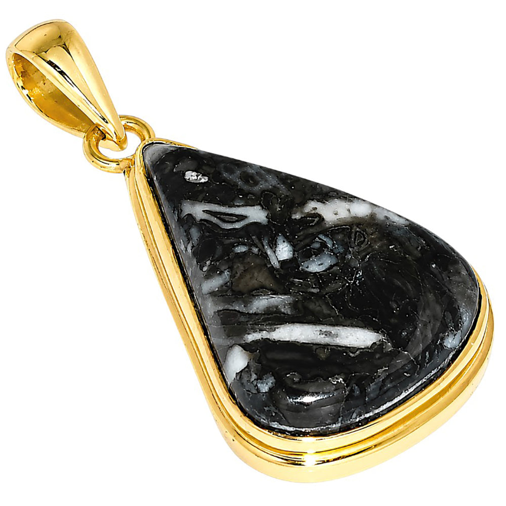 Mexican Cabbing Fossil Pendant PM-1124 TP01075