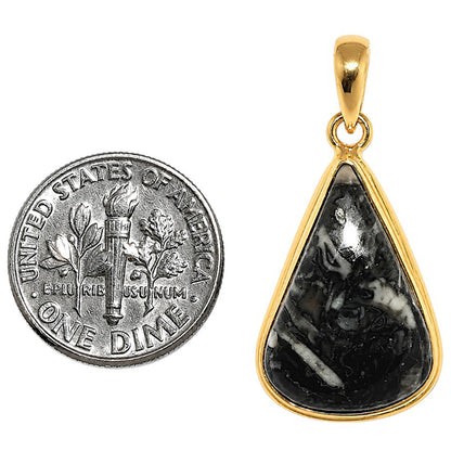 Mexican Cabbing Fossil Pendant PM-1124 TP01075