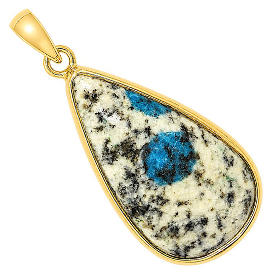 K2 Blue - Azurite In Quartz Pendant PM-1124 TP01076