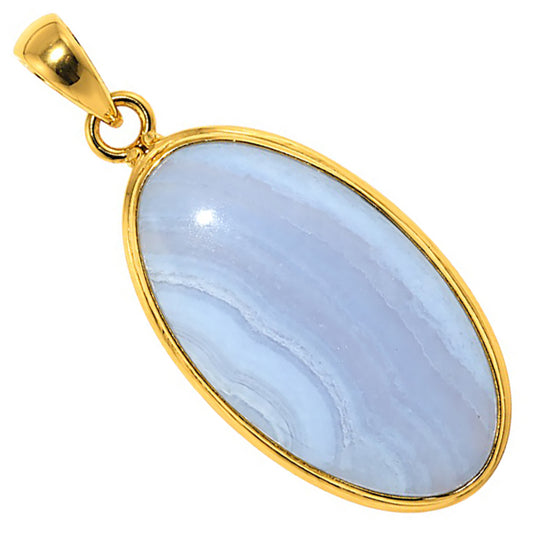 Blue Lace Agate Pendant PM-1124 TP01106