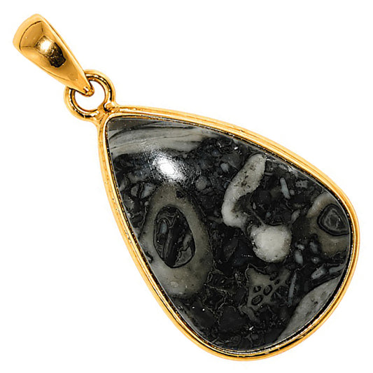 Mexican Cabbing Fossil Pendant PM-1124 TP01109