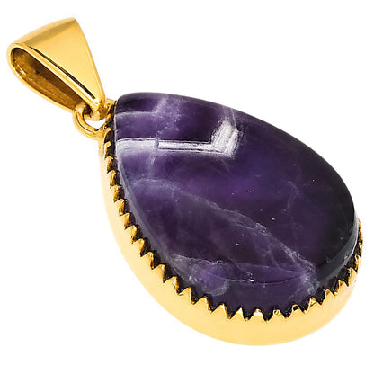 Chevron Amethyst Pendant PM-1325 TP01141