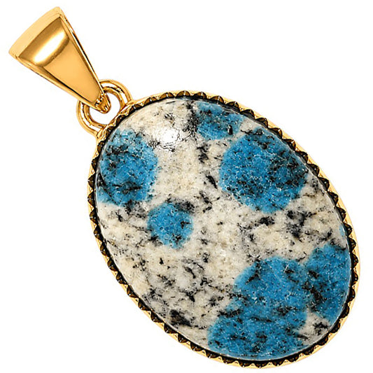 K2 Blue - Azurite In Quartz Pendant PM-1325 TP01149