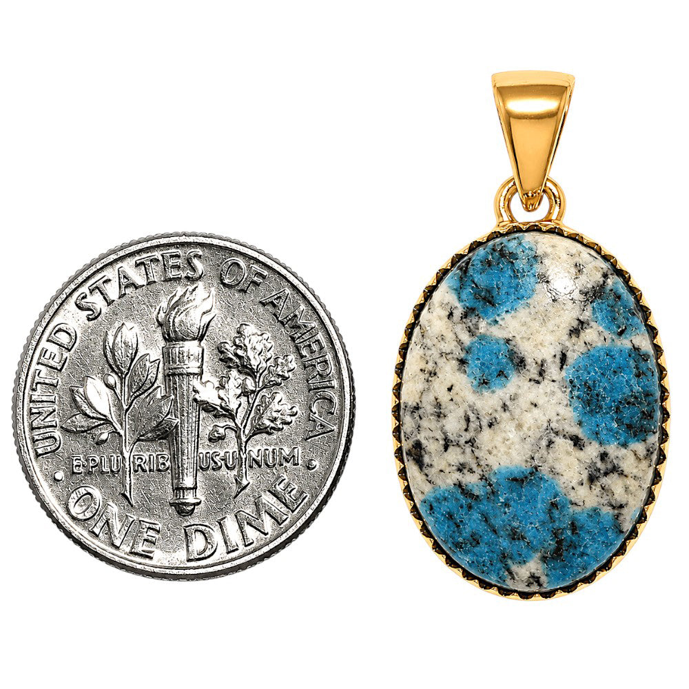 K2 Blue - Azurite In Quartz Pendant PM-1325 TP01149