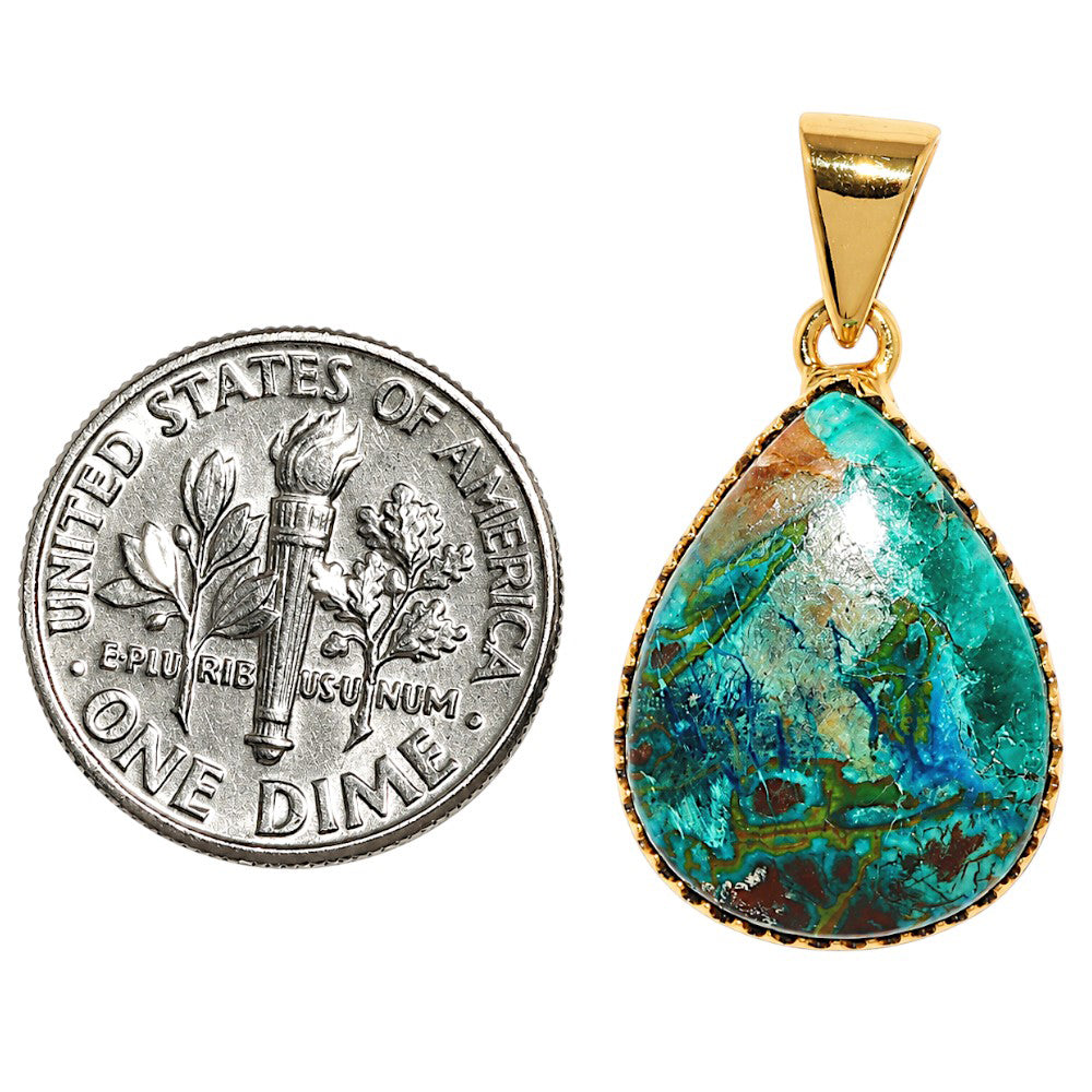 Azurite In Malachite Pendant PM-1325 TP01156