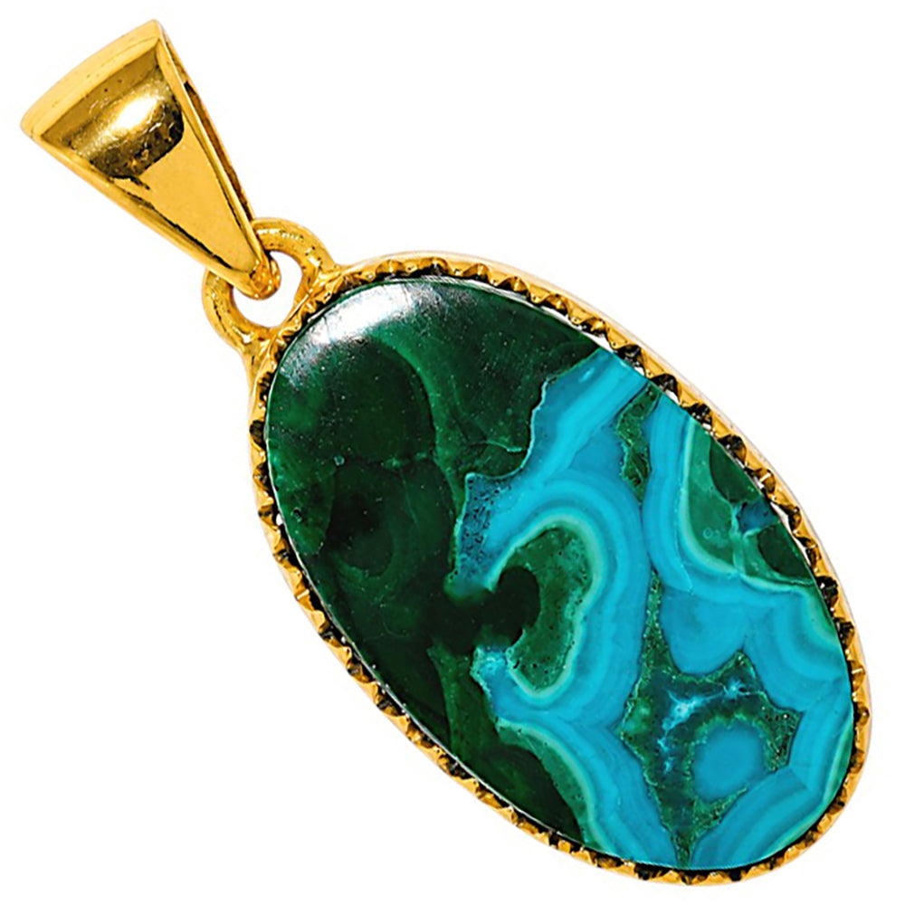 Azurite In Malachite Pendant PM-1325 TP01159