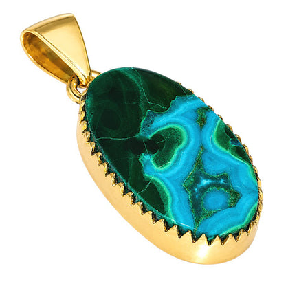 Azurite In Malachite Pendant PM-1325 TP01159