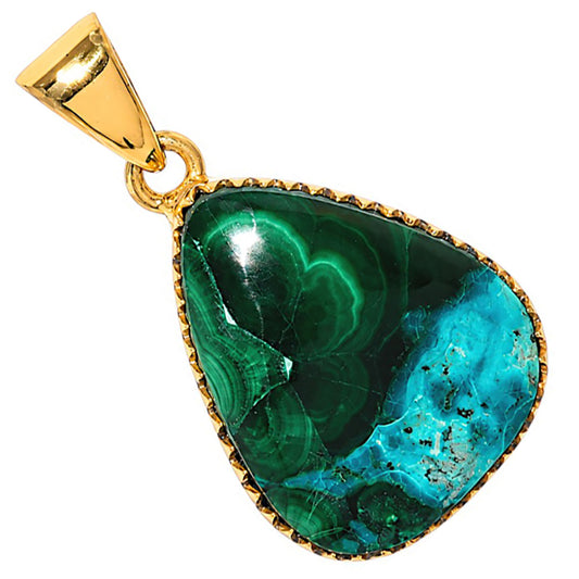 Azurite In Malachite Pendant PM-1325 TP01160