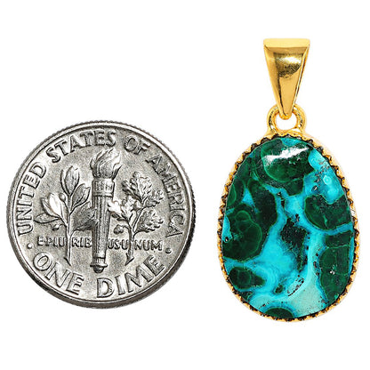Azurite In Malachite Pendant PM-1325 TP01161
